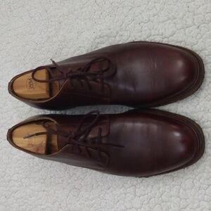 Clark's Brown Leather Derby Shoes w/Crepe Outsole  10.5 M